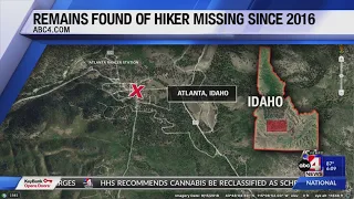 Remains of hiker missing since 2016 found