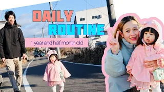 Morning Routine with a 1 year old Baby |18 months | Japanese Filipino Family