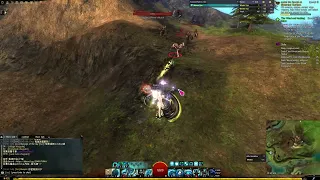 guild wars 2 - aurene legendary + zhaitan skin mixed kill effect