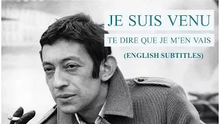 Serge Gainsbourg - Je suis venu te dire que je m'en vais (english subtitles) - 1973