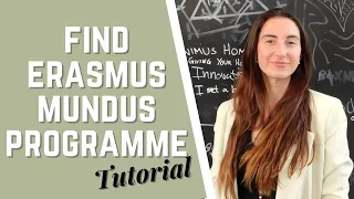How to find Erasmus Mundus Programme in 2021 Tutorial