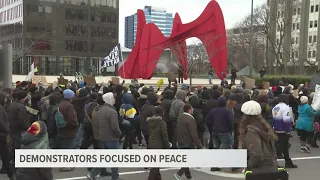 Hundreds gather downtown Grand Rapids for 'Justice for Patrick Lyoya' rally Saturday