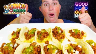 ASMR | Happy Cinco De Mayo | Homemade Chicken Street Tacos! | MUKBANG Eating Show