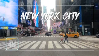 Driving Downtown New York City 4K "The Center of the Universe"