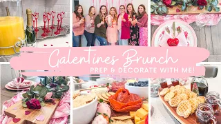 VALENTINES TABLESCAPE | prep + decorate with me for galentines brunch