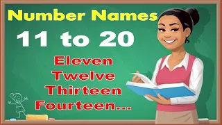 Number Names|Number Names 11-20| Learn number names| Number spelling| Number  name 11to20|Numbers