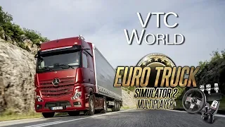 ETS 2 🔴 Mercedes Actros 510л.с. VTC World / Logitech G27 gameplay