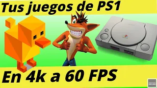 Tus juegos de PS1 en 4K a 60 FPS con el Emulador DuckStation