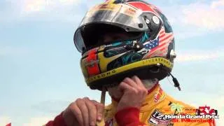 The Champion, Ryan Hunter-Reay Suits Up for the Grand Prix St Pete