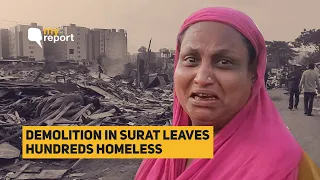 Railways Demolish Surat's Slums; Flyovers, Plastic Covers the Only Shelters Left | The Quint