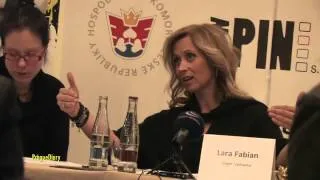 Lara Fabian - press conference in Prague (RUS subtitles)