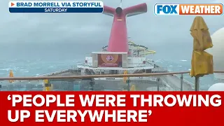 'People Were Hurt': Passenger On Carnival Cruise Ship Describes Terrifying Experience During Storm