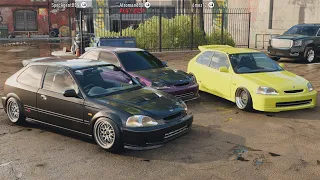 NFS Unbound Online | 584HP EK9 Civic Build - Honda Meet HWY Street Racing (Drags/Rolls)