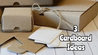 3 ИДЕИ из картона своими руками 🌼 3 beautiful cardboard ideas