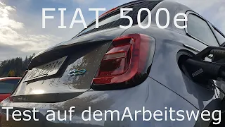 Fiat 500e - Pendlertest auf dem Arbeitsweg