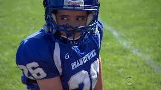 Diminutive high school varsity linebacker hits hard, and surprises