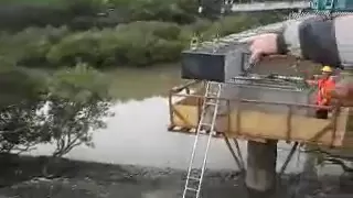 A terrible accident at a construction site