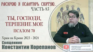 Часть 83 цикла бесед иерея Константина Корепанова "Раскрою я Псалтырь святую..."   (29.04.2024)