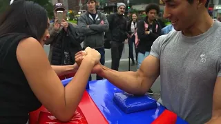 Strong Girls Arm Wrestling