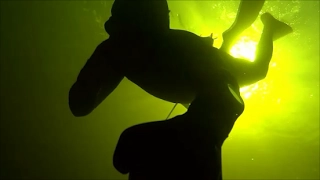 Подводная охота. Новый вид рыбы на волге "Желтомяс". Дуплет щука + налим.