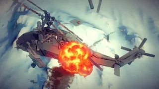 Realistic Helicopters Shot Down | Besiege