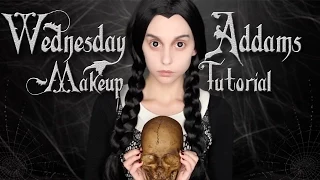 WEDNESDAY ADDAMS MAKEUP TUTORIAL | Halloween 2015