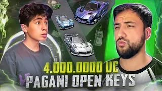 4.000.000 UC PAGANI OPEN KEYS😎 PAGANI JETON TEKIN BO'P KETIKU😱