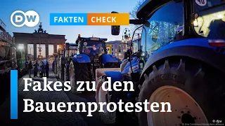 Faktencheck: Diese Fakes kursieren zu den Bauernprotesten | DW Nachrichten