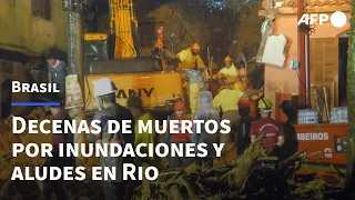 Lluvias en Brasil ya dejan más de una decena de muertos | AFP