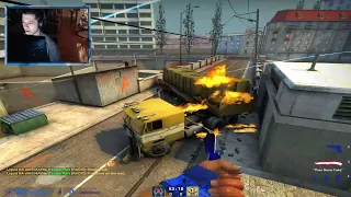 Overpass: smoke bank & molotov truck nades