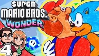 Fluff Puff Peaks | 4 | Lets Play Super Mario Bros Wonder Multiplayer Coop (World 2)