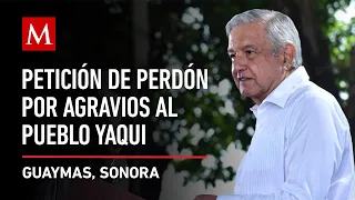 AMLO preside petición de perdón por agravios al pueblo yaqui