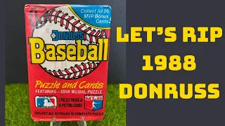 1988 Donruss: Let's Rip Some Legendary Baseball Junk Wax Looking for '80s Diamond Kings!