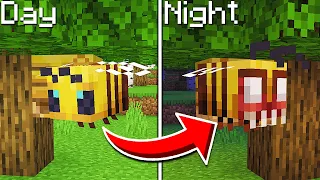 Minecraft BEES Become Scary At NIGHT...