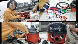 Gb henry cleaning and fixing the Motor with daddy #gbhenry #hoover #vacuum #vacuumcleaner #cleaning