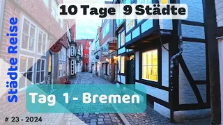 Bremen | Städtereise Tag 1 |  10 Tage 9 Städte | Walking | City | Trip | Deutschland | Weser | #23