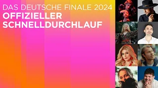 Schnelldurchlauf | ESC-Vorentscheid „Das Deutsche Finale 2024“