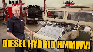 Sneak peek at the ARMY's first Banks diesel hybrid HMMWV Prototype
