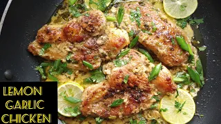 Creamy Garlic lemon Chicken recipe By Happy Food Bites | Lemon Garlic chicken
