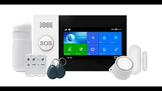 Configuración del Sistema de Seguridad Inteligente Full Touch Wifi/GSM WG 107 T Tuya Smart