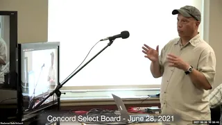 Concord Select Board. June 28, 2021. Concord, MA.