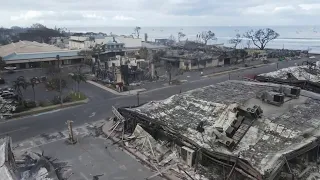 VIDEO: Drone footage of devastation in Maui after deadly fire