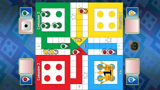 Ludo game in 4 players | Ludo King 4 Players | Ludo gameplay RMAS Gaming king #74