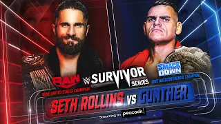 WWE 2K22 - Seth Rollins vs Gunther | Dream Match Survivor Series Highlights