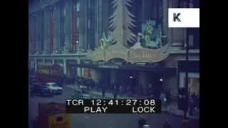 1950s/ 1960s London Shops Decorated For Christmas, Colour Footage