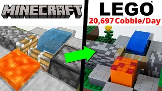 100% WORKING LEGO® Minecraft Cobblestone Generator