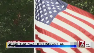 Raleigh celebrates Memorial Day with wreath laying ceremony at NC Capitol