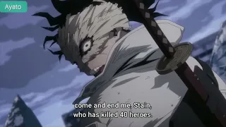 Hero Killer Stain meets Allmight 😬😱My Hero Academia S6 EP 25 4K