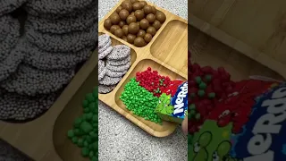 Filling platter with sweets #shorts #asmr #satisfying