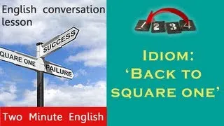 Idioms English - 'Back to square one' - English Idioms